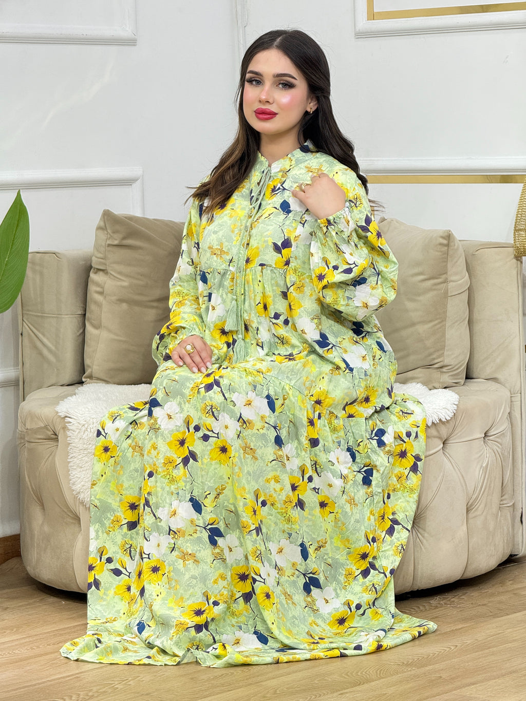 Robe longue fleurie importation