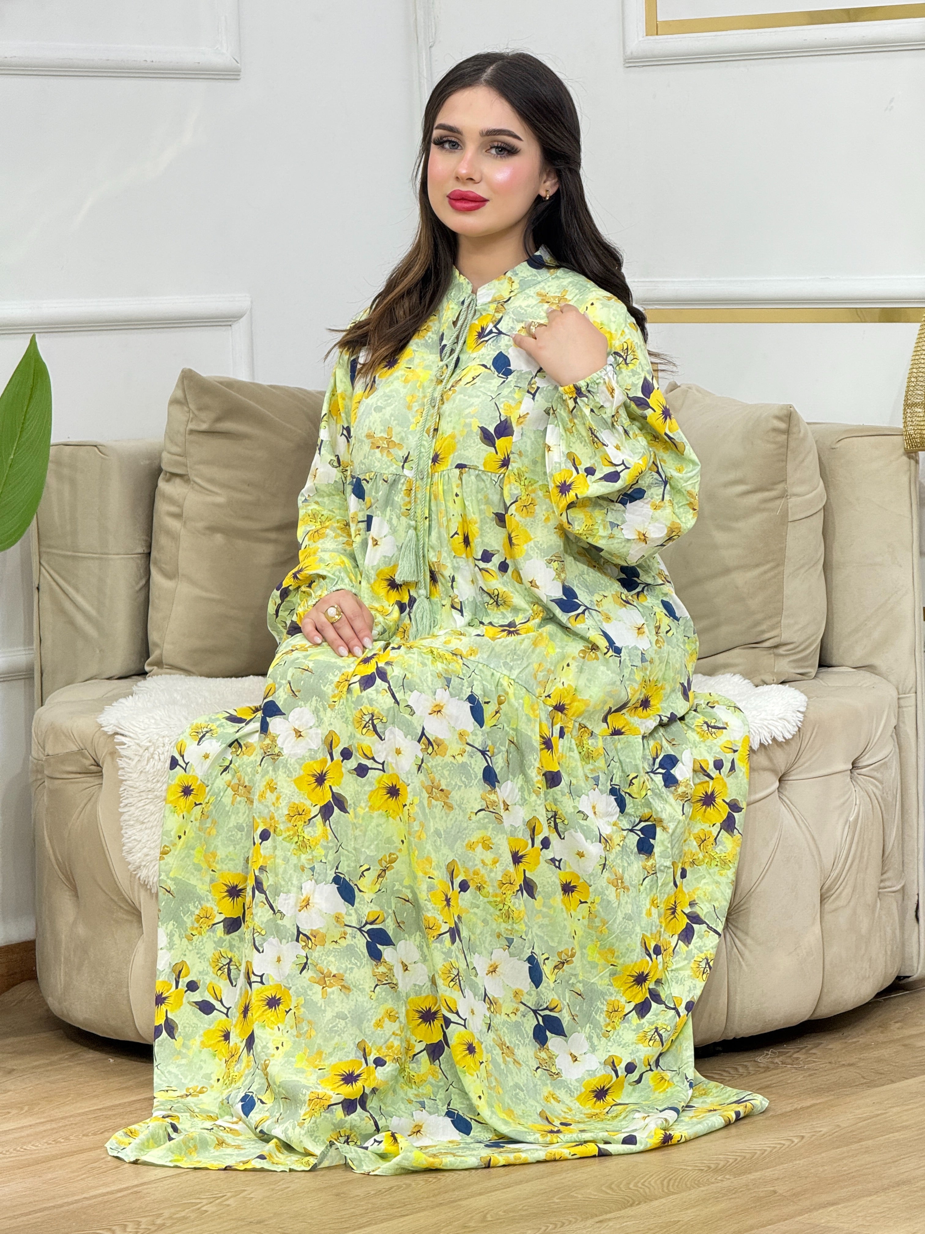 Robe longue fleurie importation